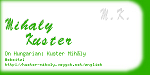 mihaly kuster business card